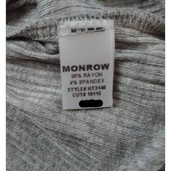 NWOT Monrow Classic Cold Shoulder Long Sleeve Tee - Picture 8 of 8